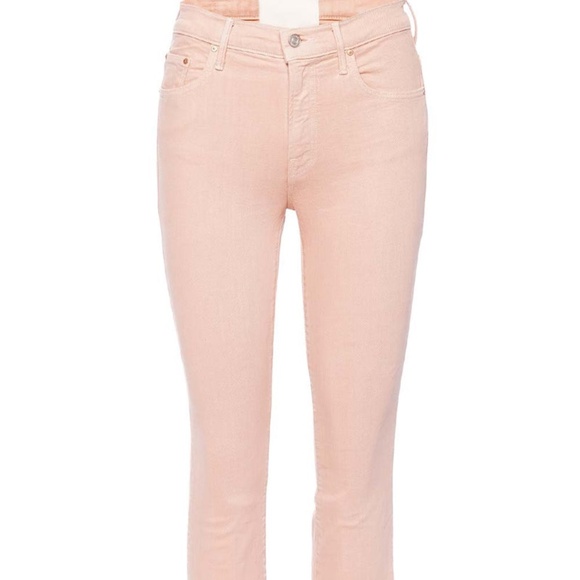 MOTHER DENIM THE INSIDER HOVER PEACH PARFAIT JEAN - Picture 3 of 10